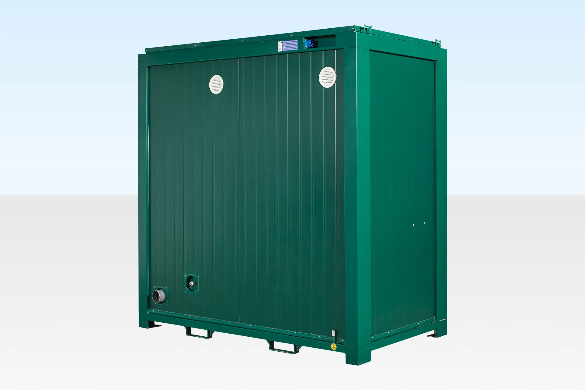 1+1 double mains toilet 8ft x 5ft (green)