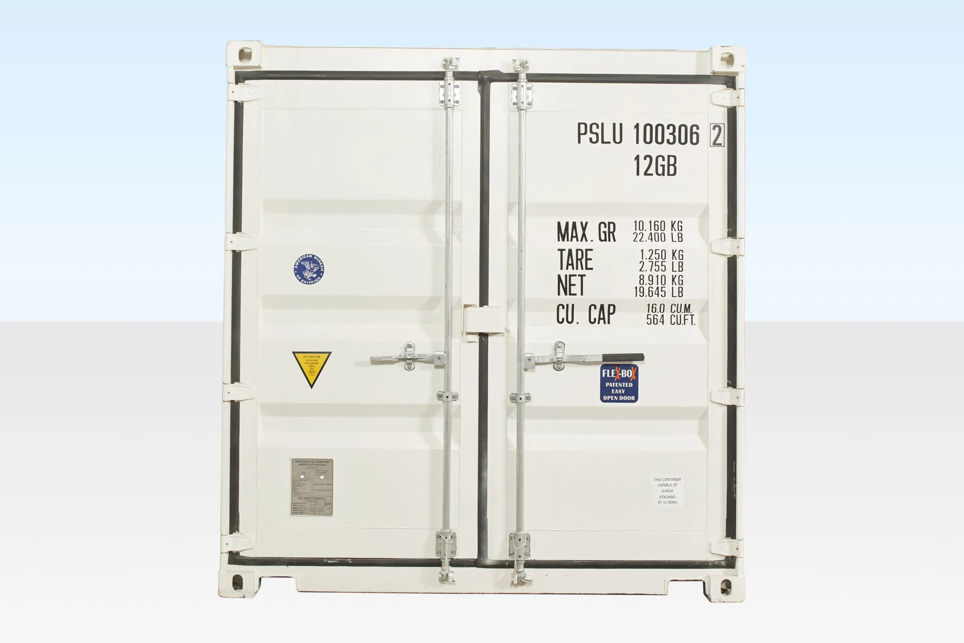 10ft x 8ft shipping container (one trip) – white