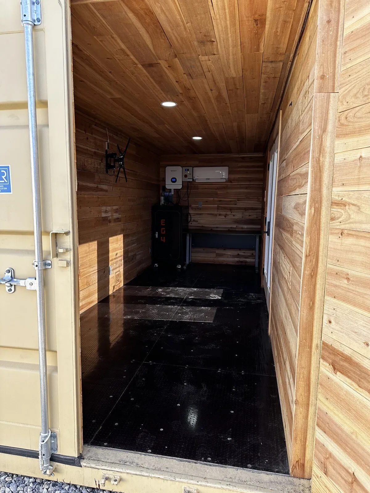 20 ft shipping container office solar off grid