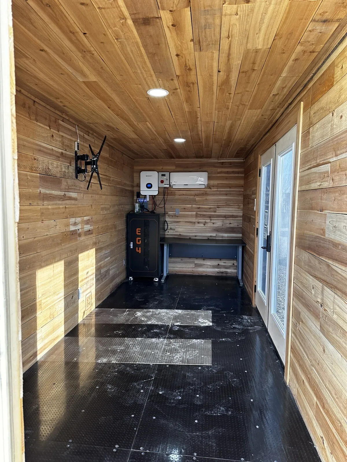 20 ft shipping container office solar off grid