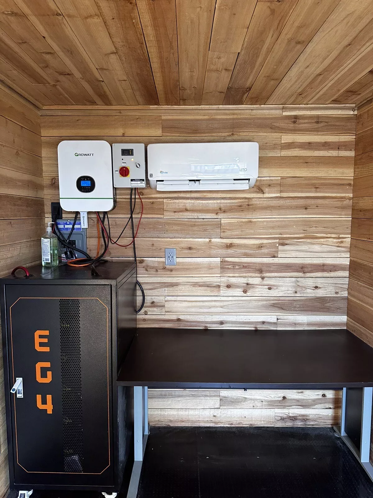 20 ft shipping container office solar off grid
