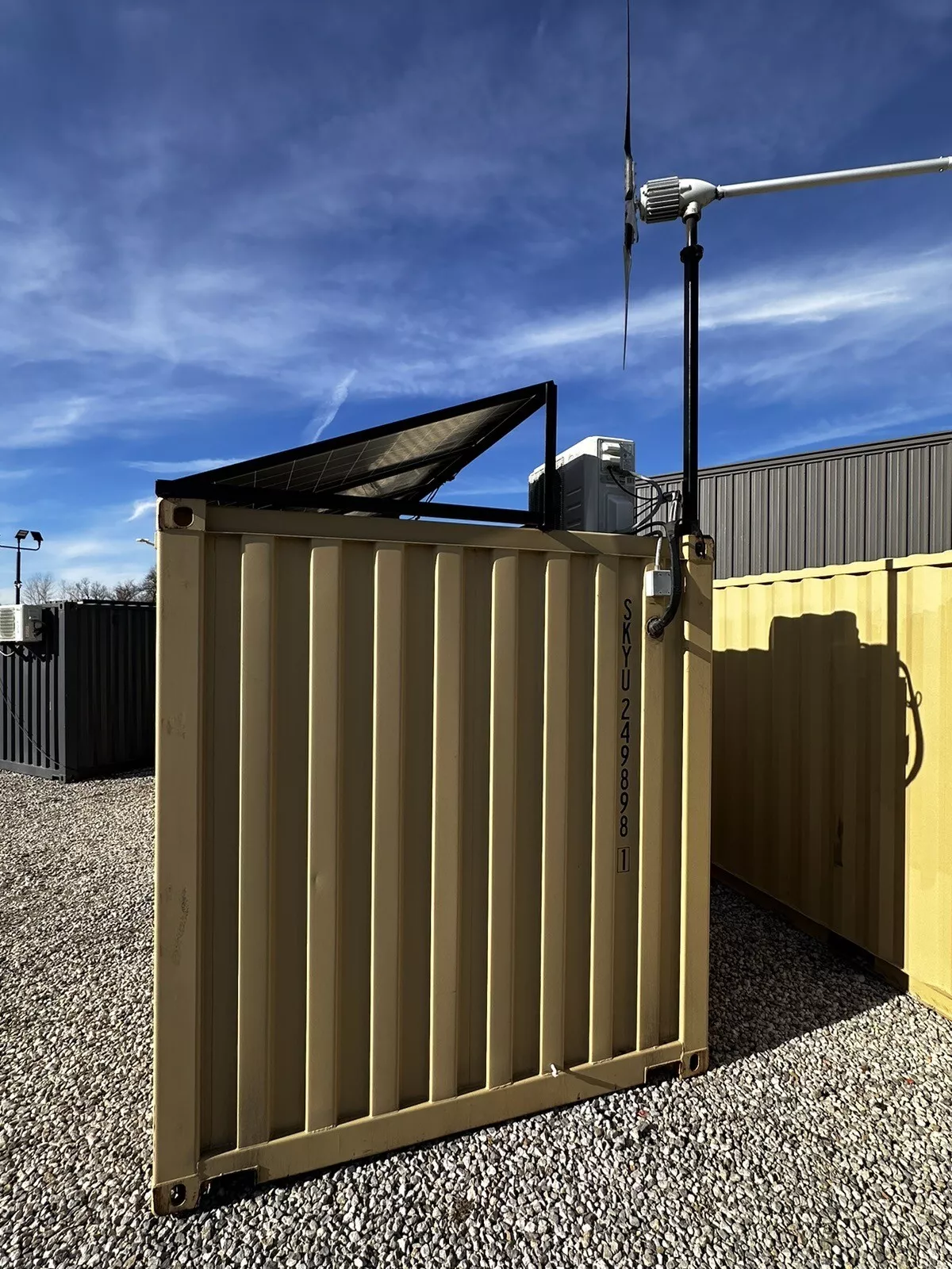 20 ft shipping container office solar off grid