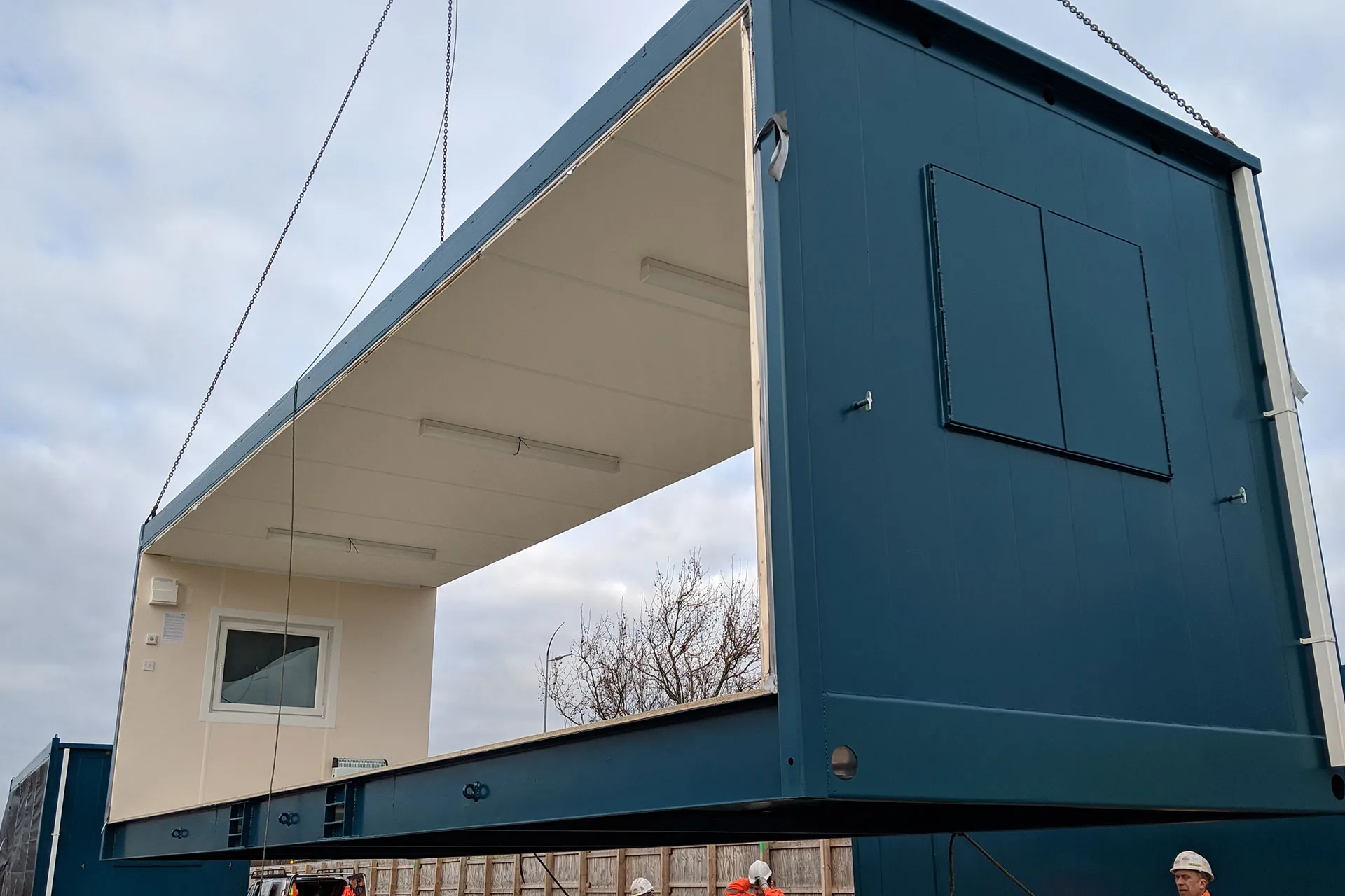 3 bay anti vandal modular building