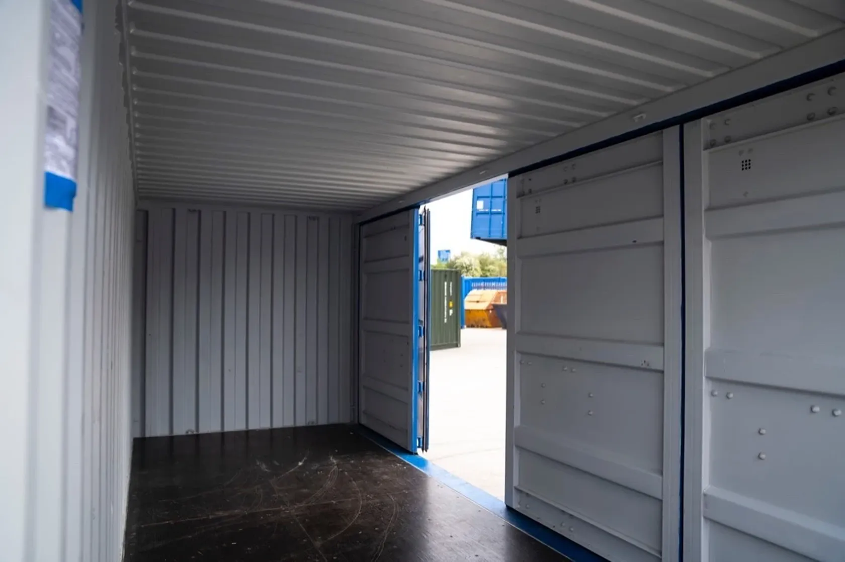 20ft open side/ full side access container