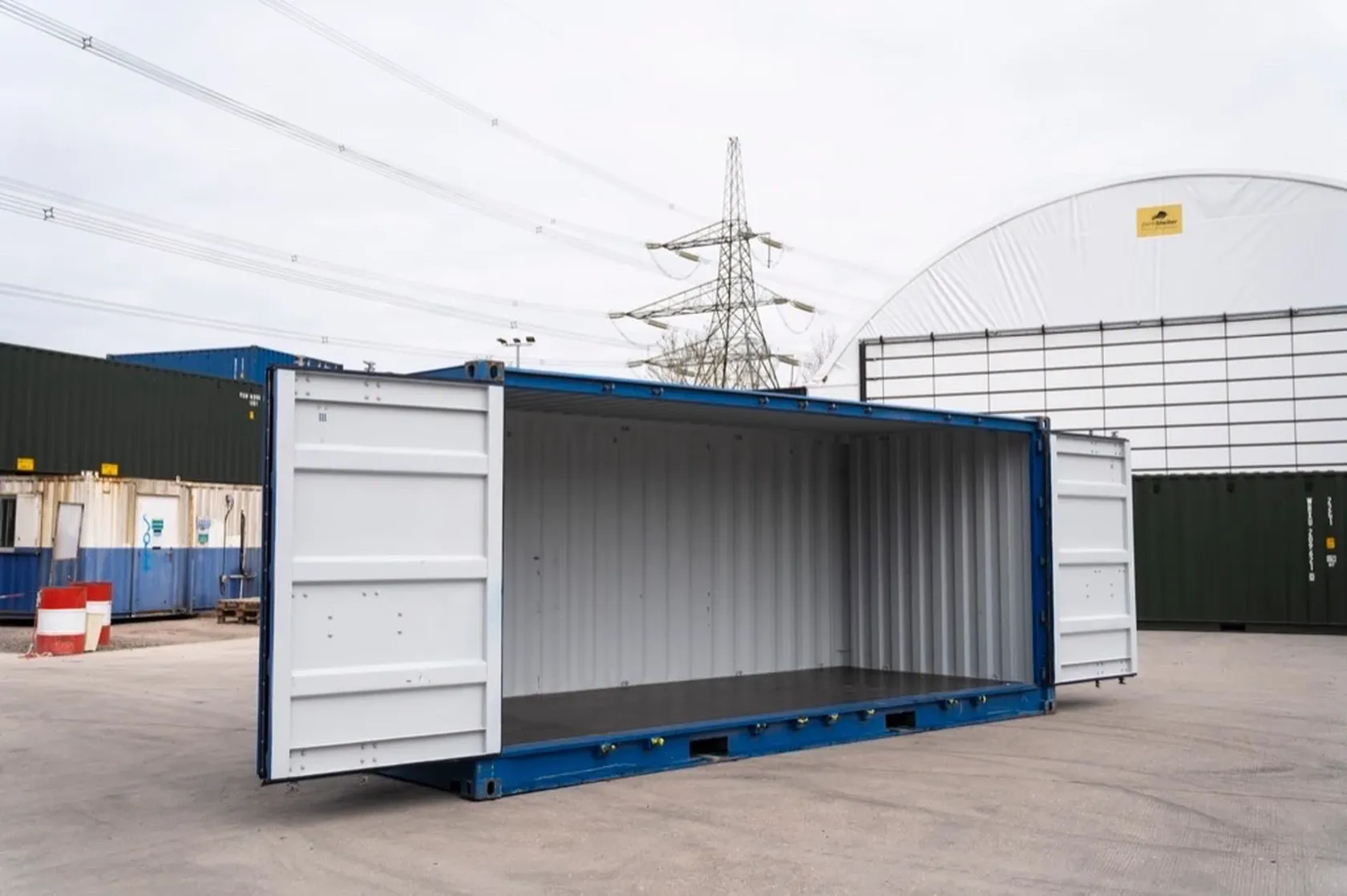 20ft open side/ full side access container