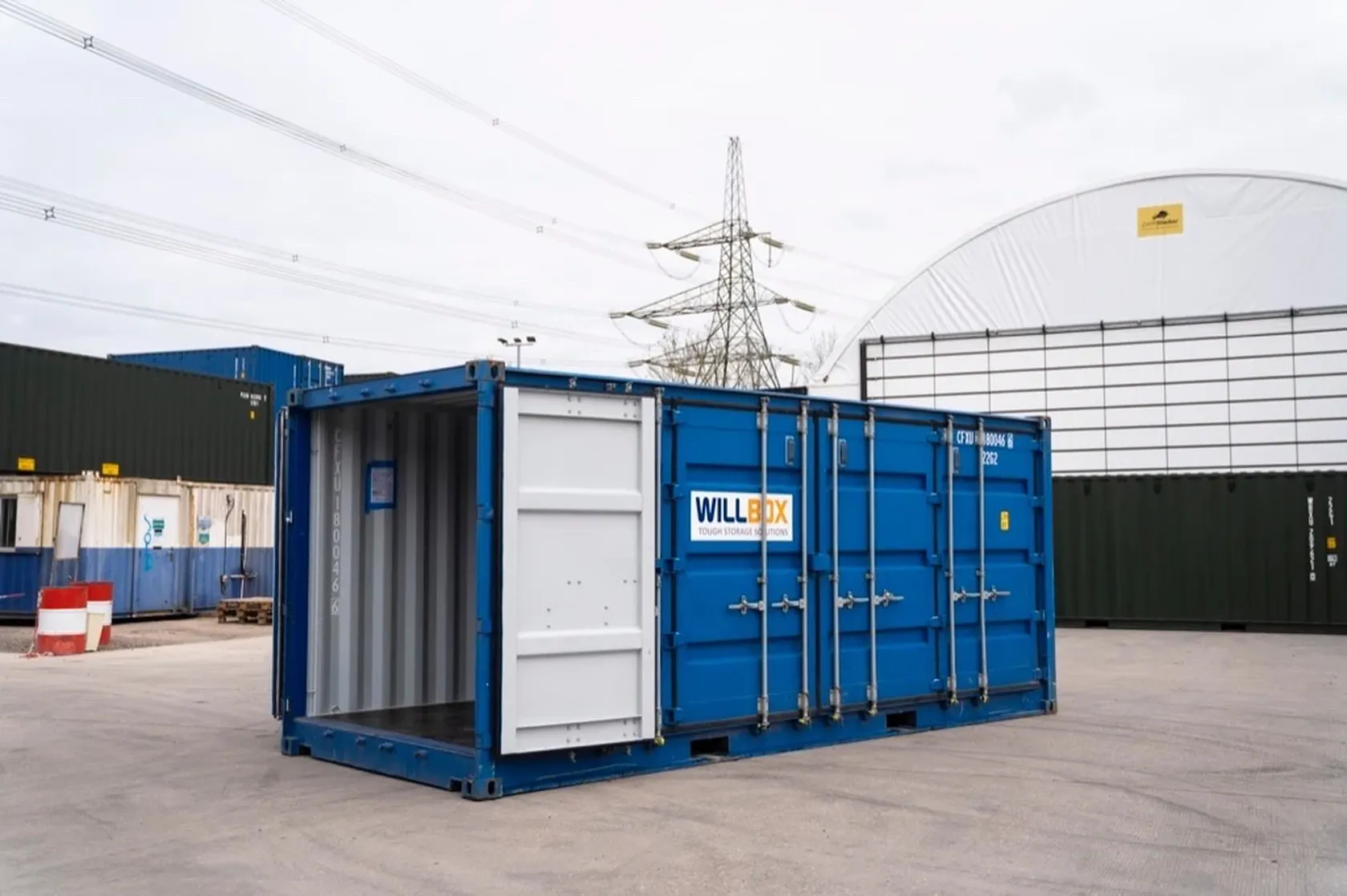 20ft open side/ full side access container
