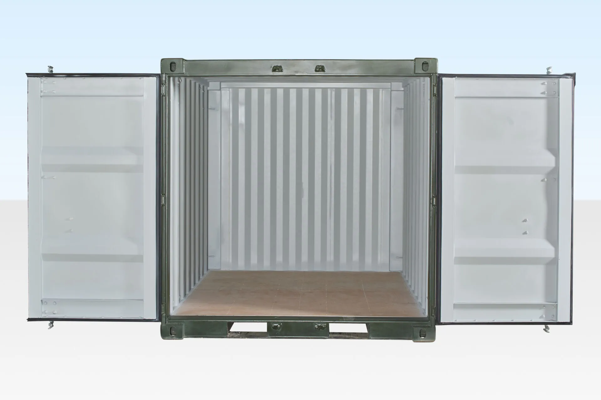 8ft one trip shipping container (green)