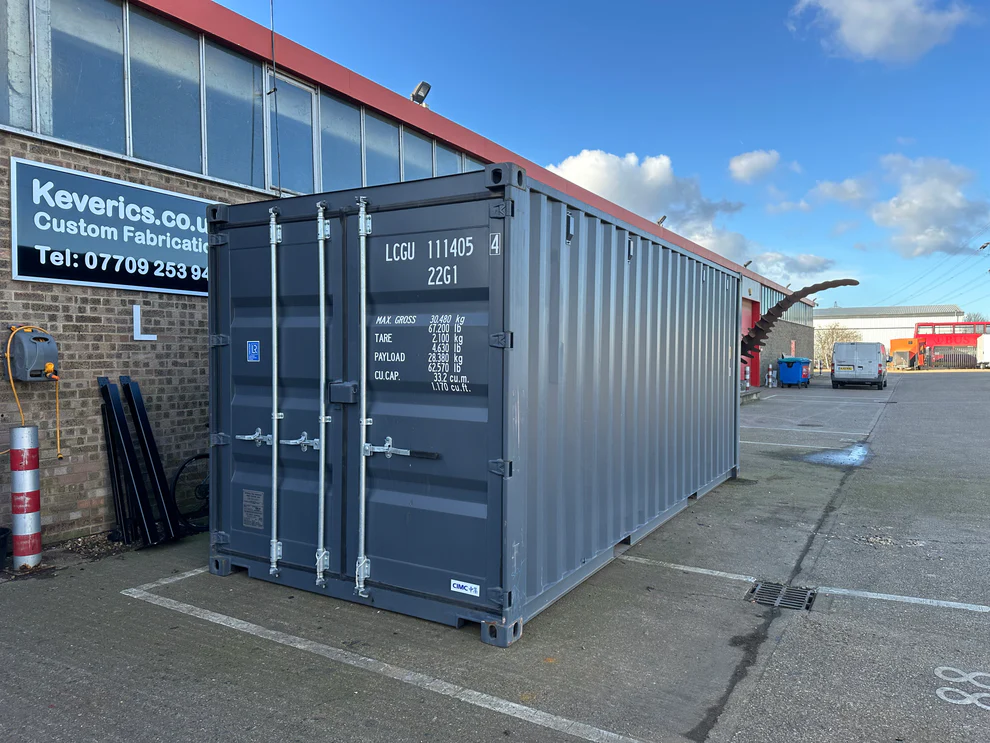 20ft shipping container (one trip) – blue