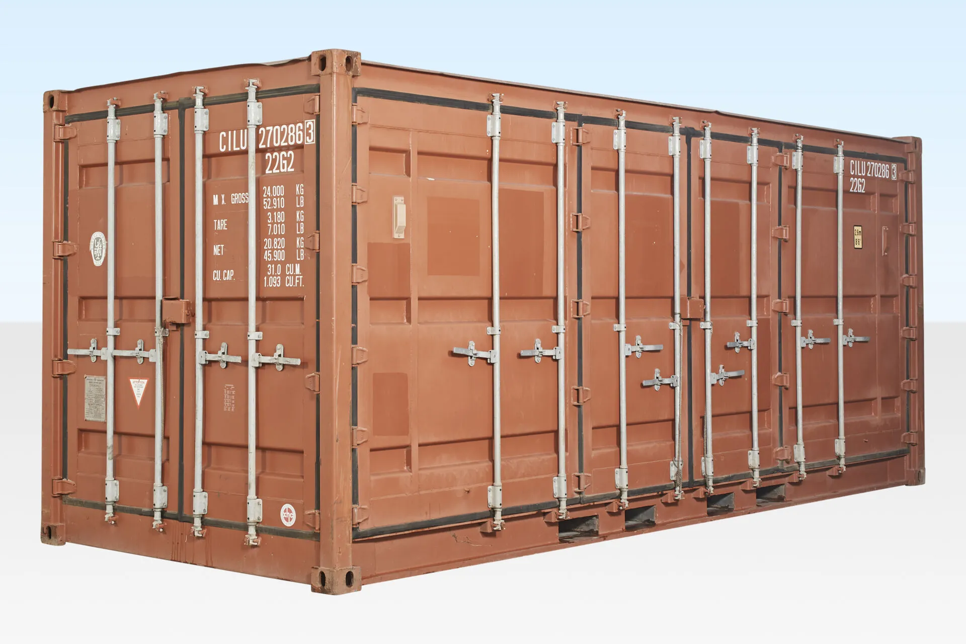 used 20ft open side / full side access container