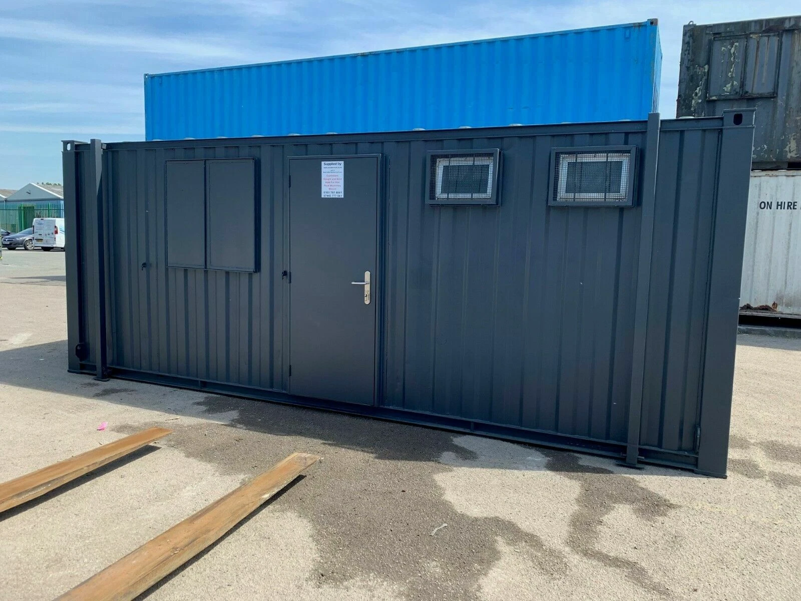 6 steel toilet cabin 24ft x 9ft